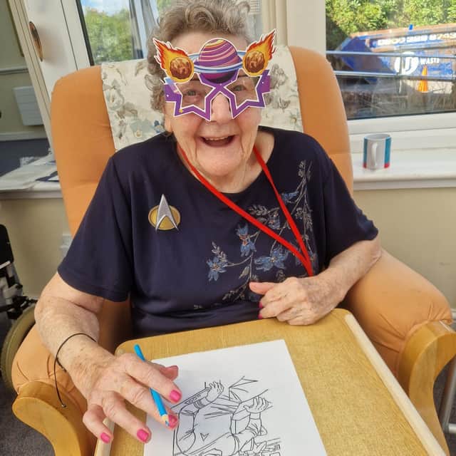 Bedhampton Court resident ready for an adventure on the Starship Enterprise