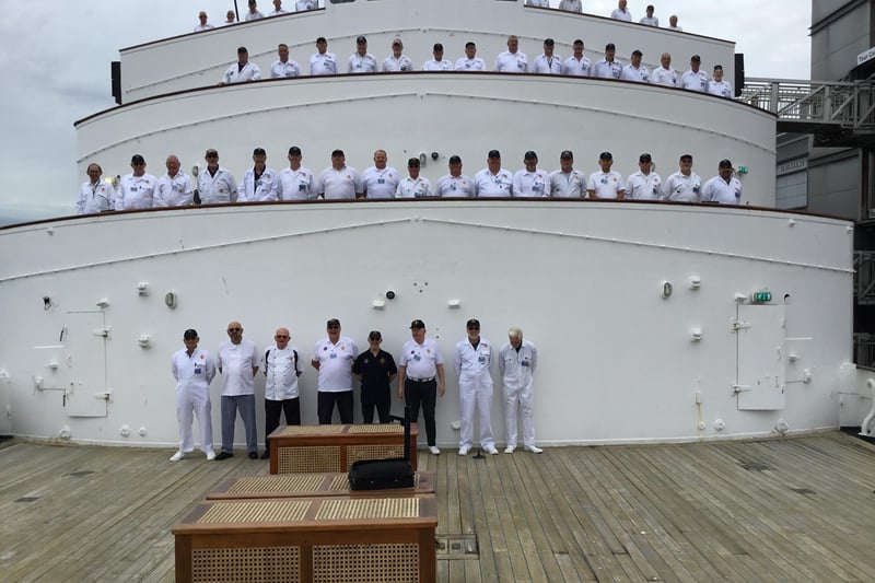 Former 'Yotties', a number of who live in Hampshire, are spending the week on the Royal Yacht