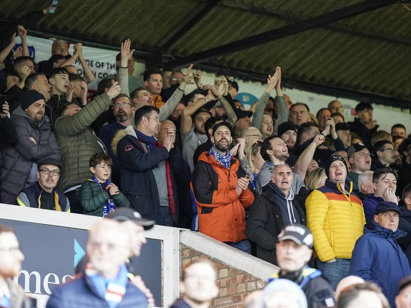 4,019 Pompey fans enjoyed the Blues' 1-0 win at Peterborough