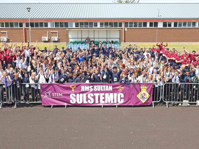 Around two hundred year 7 pupils attended SULSTEMIC at HMS Sultan to learn about STEM