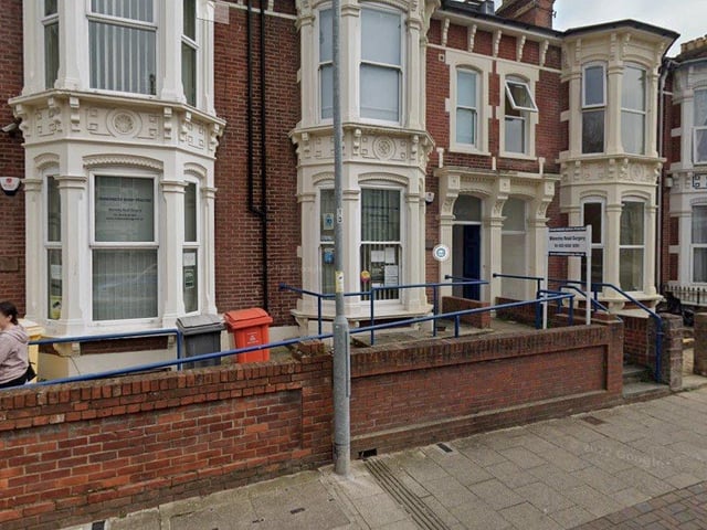 At Craneswater Group Practice in Waverley Road, Southsea, 9.8 per cent of appointments in October took place more than 28 days after they were booked. Picture: Google Maps