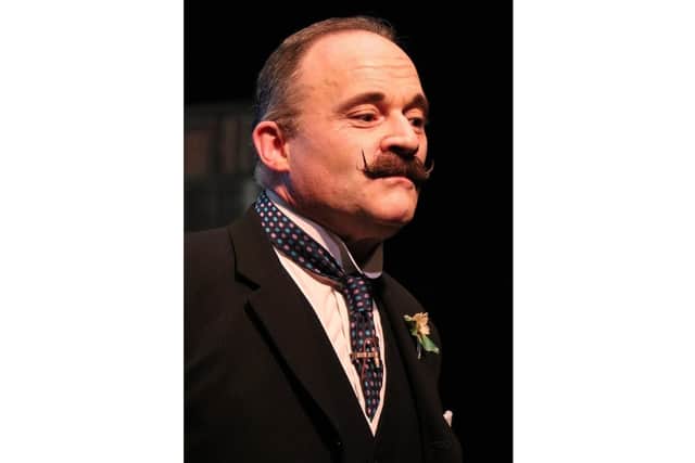Nick Scovell is Hercule Poirot in Fareham Musical Society's A Poirot Double Bill at Ashcroft Arts Centre, Fareham, March 23-25, 2023