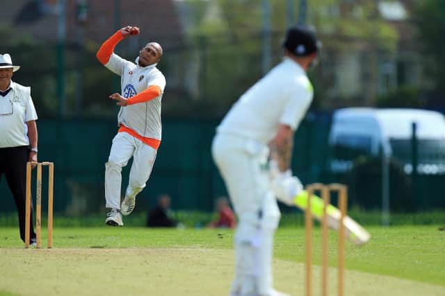 Kerala skipper Dawn Ambi bowling against Sarisbury 2nds in the Hampshire League.
Picture: Chris Moorhouse