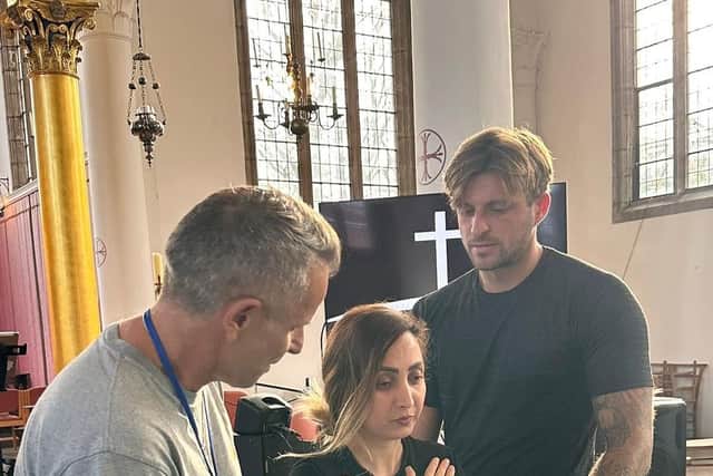 One of the baptisms by immersions at St Philip's Church, Cosham