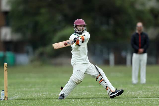 Dan Croft batting for Clanfield against Portsmouth Community. Picture: Chris Moorhouse