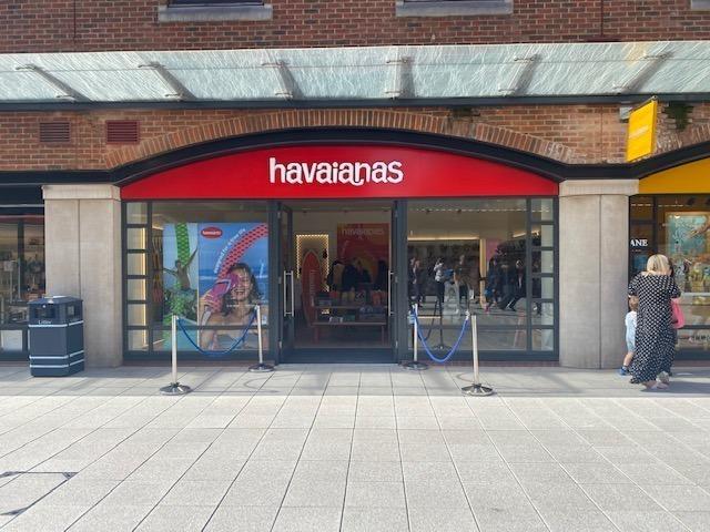 The Gunwharf website states: "The original, iconic flip flop brand from Brazil.The Havaianas store has a huge range of flip flops, sandals, espadrilles and beach accessories, in every colour you could want. Havaianas represent comfort, happiness and freedom in the most simple and stylish form."Picture: Gunwharf Quays.