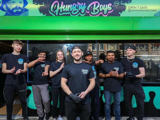 Hungry Boys, which specialises in burgers, opened in Market Parade, with an official opening on Saturday, March 30.
