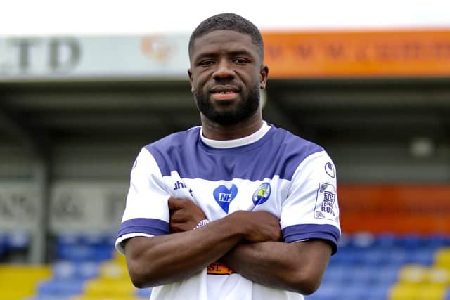 Abdulai Baggie has signed for Hawks after being released by Eastleigh. Pic: Kieron Louloudis.