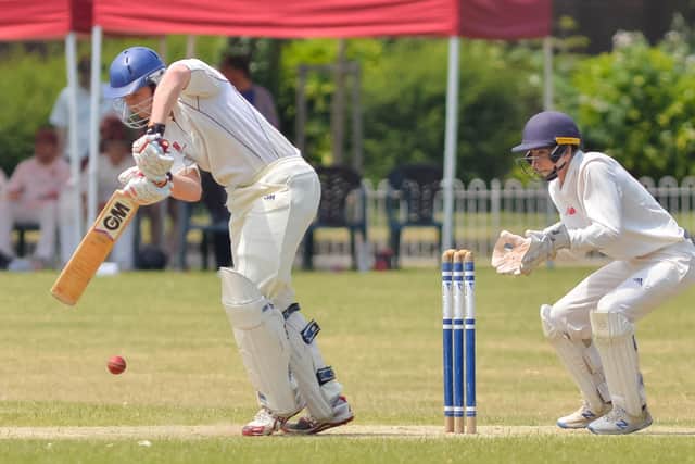 Havant's Chris Stone batting against the Hampshire Academy. Picture by Martyn White