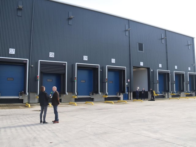 The Border Control Post at Portsmouth International Port, which has been described as a "white elephant" by councillor Gerald Vernon-Jackson. Port director Mike Sellers said roughly half of the building will not be used, as it was built under previous border control specifications.