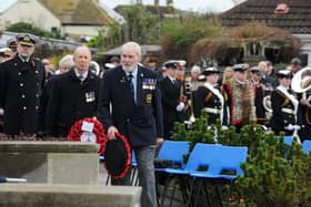 Remembrance Sunday service at the Fleet Air Arm Memorial in Lee-on-the-Solent on Sunday, November 12, 2023.