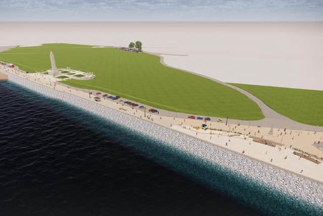 Southsea sea defence CGI