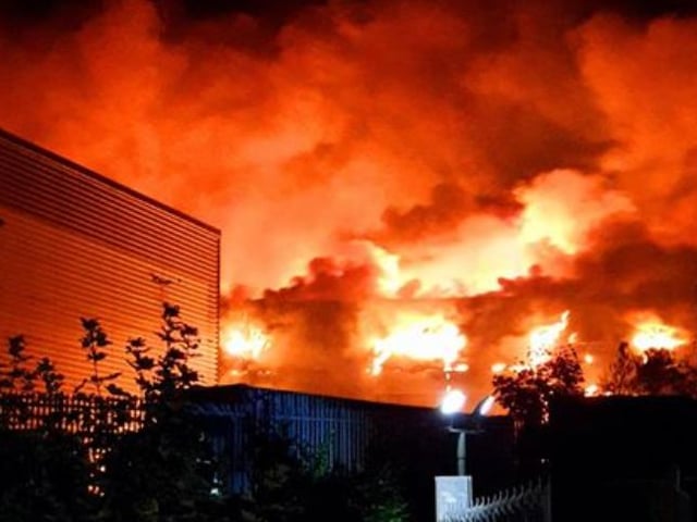 Last night's fire at Parkwood Road