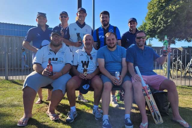 Just champion - Portsmouth Community players after  winning the Hampshire League Division 6 South East title.