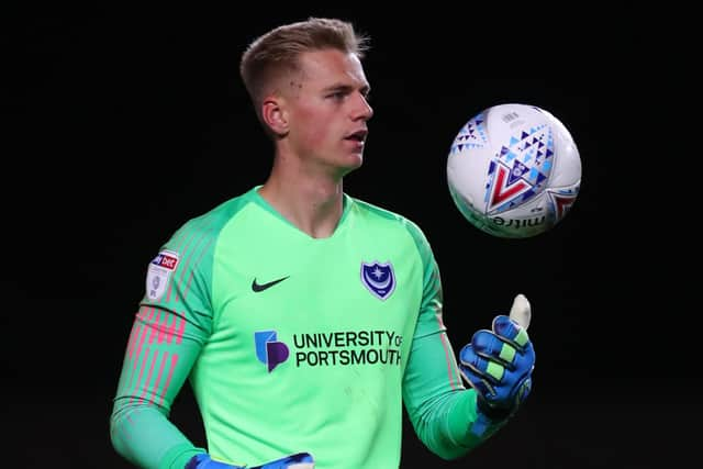 Pompey's Alex Bass made 21 appearances for Bradford during his loan spell.   Picture: Catherine Ivill/Getty Images