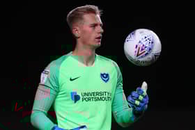 Pompey's Alex Bass made 21 appearances for Bradford during his loan spell.   Picture: Catherine Ivill/Getty Images