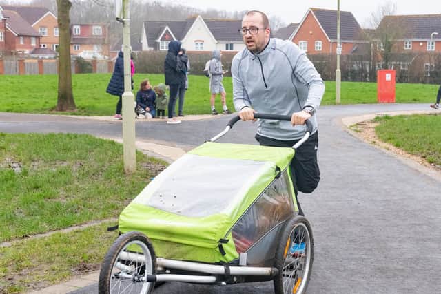 Jan Rezac at the Whiteley parkrun. Picture: Keith Woodland