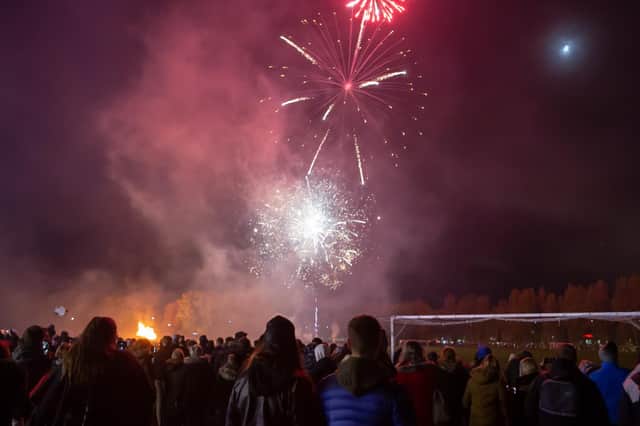 Pictured: Crowds of people enjoying the fireworks on King George V Playing Field during the last display in 2019.
Picture: Habibur Rahman