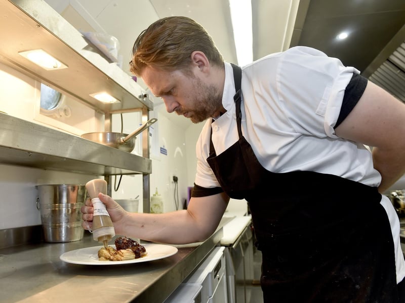 Jamie Fegan, head chef at Haslar Marina.
Picture: Sarah Standing (180723-5967)