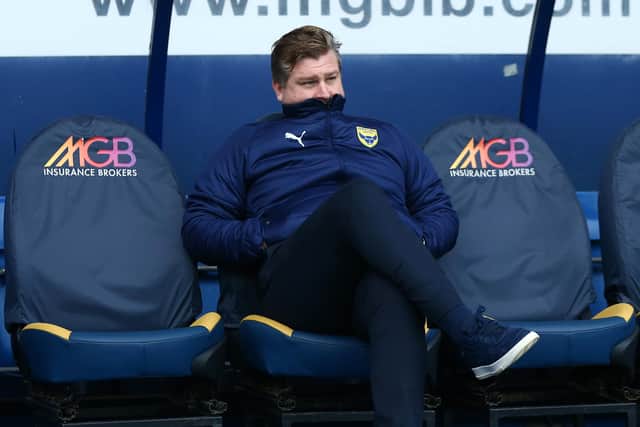 Oxford boss Karl Robinson. Picture: Jordan Mansfield/Getty Images