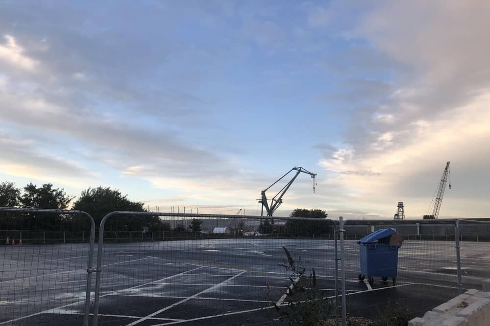 The coronavirus testing site Tipner was moved overnight 