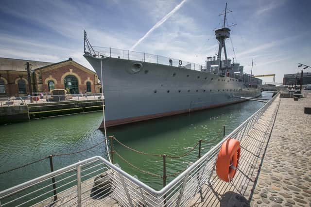 Staff at the National Museum of the Royal Navy have called for the government of Northern Ireland to 'stop dithering' over the fate of HMS Caroline in Belfast.