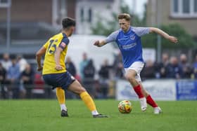 Denver Hume hasn't played for Pompey since a pre-season friendly at Gosport in July. Picture: Jason Brown/ProSportsImages