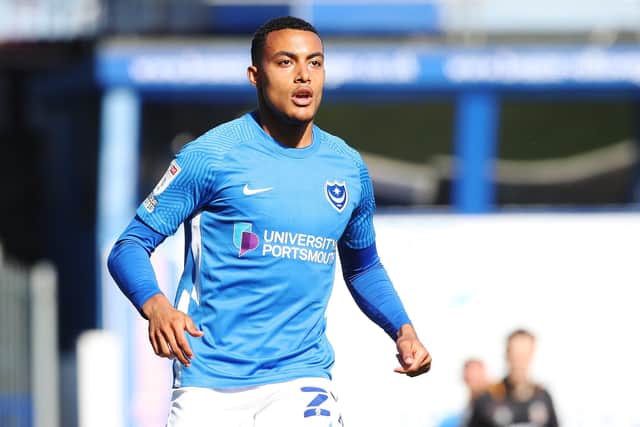 Miguel Azeez is on loan at Pompey from Arsenal