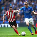 Matt Clarke in action for Pompey at Wembley in March 2019 in the Checkatrade Trophy final. He is presently injured for high-flying Middlesbrough. Picture: Jordan Mansfield/Getty Images.