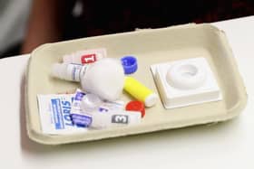 An HIV test kit at a Sexual Health Centre. Picture by PA Wire/PA Images