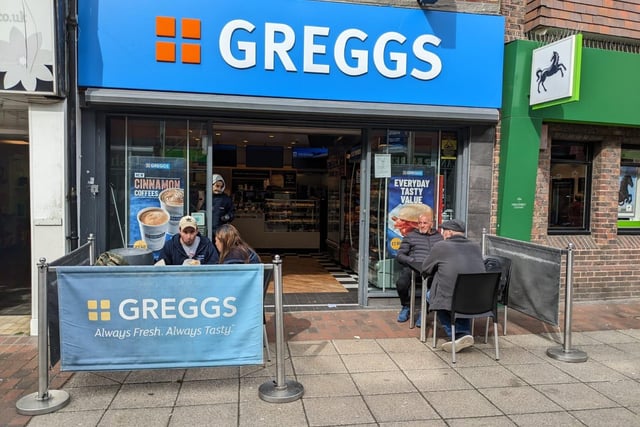 Popular for its pastries and baked goods, Greggs also sells americanos, cappucinos, flat whites, mochas and espressos
