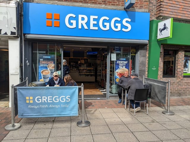 Popular for its pastries and baked goods, Greggs also sells americanos, cappucinos, flat whites, mochas and espressos