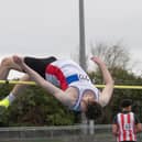 City of Portsmouth's Adam Timpson in the high jump event. Picture by Paul Smith