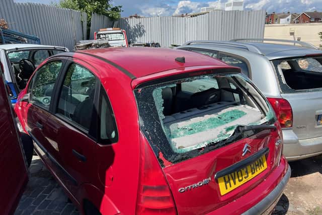 The vandalism has left the owner of the yard 'gutted' and car owners deeply frustrated.