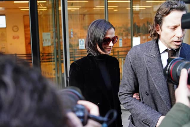 Eva Green departs the Rolls Building, London, where she is suing production company White Lantern Films, over payment for the shuttered British film project A Patriot. Picture Jordan Pettitt/PA.