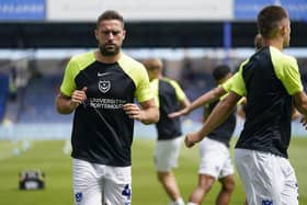 Clark Robertson suffered cramp during Pompey's 1-0 win against Forest Green