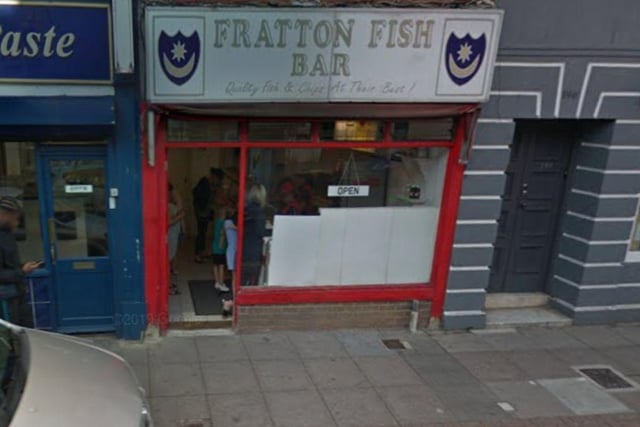 Fratton Fish Bar, in 198 Fratton Road, was rated three after an inspection on May 16.