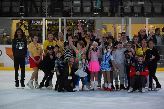 The Gosport ice skaters in Milton Keynes