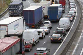 Delays on M27 following incident.