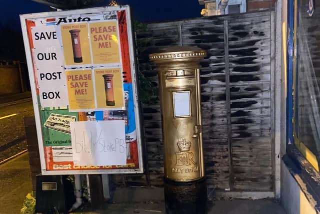 The Hayling Island post box turned gold last week amidst a campaign to get it re-commissioned