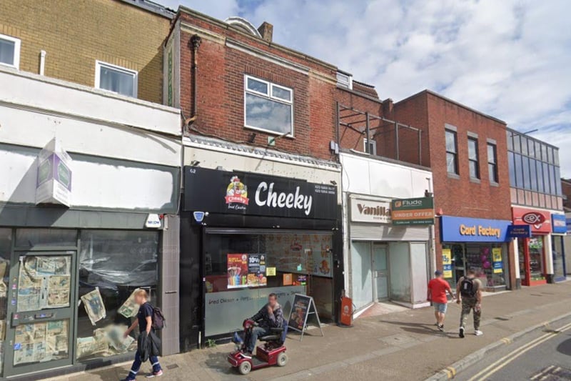 Cheeky Chicken, a takeaway at 62 London Road, Portsmouth was given the score  of one after assessment on August 8, the Food Standards Agency's website shows.
