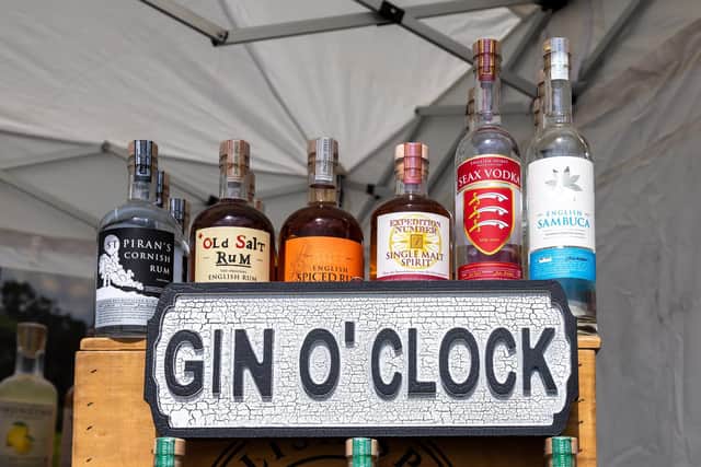 The sign at the English Spirit Distillery left visitors in no doubt what the day had in store at last year's Chilli and Gin Festival. Picture: Mike Cooter (210522)