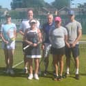 Avenue 3rds v Chichester 1sts mixed (from left) George Knight, Anne Treagust, Alison Clarke, Harry Harrison, Vivian Morgan, Gerald Edwards, Ileana Melendez, Sean Savage