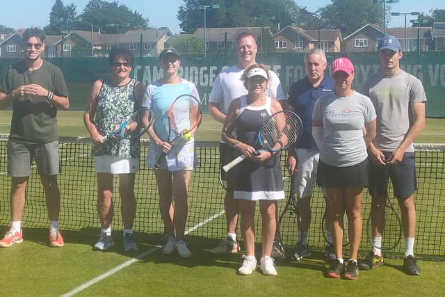 Avenue 3rds v Chichester 1sts mixed (from left) George Knight, Anne Treagust, Alison Clarke, Harry Harrison, Vivian Morgan, Gerald Edwards, Ileana Melendez, Sean Savage