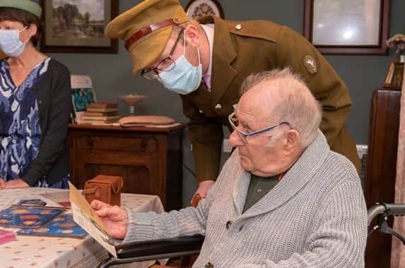 Fareham care home Parker Meadows was transformed as part of a 1940s inspired event to help those with dementia. The mayor of Fareham, Councillor Michael Ford, was in attendance.