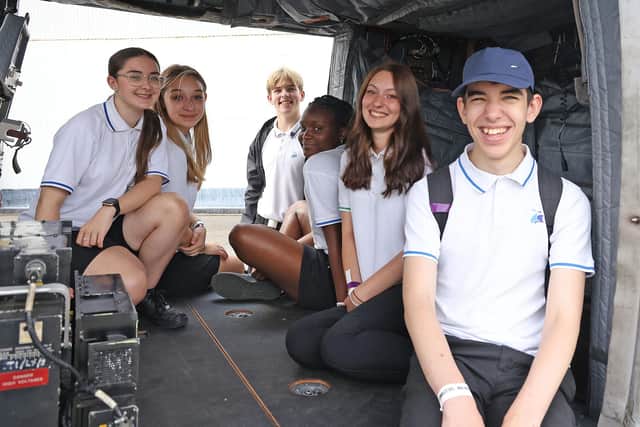 Secondary school pupils enjoying SULSTEMIC