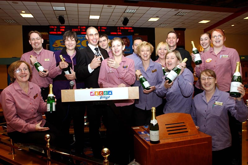Bingo staff were celebrating a bonus in 2003. Were you among them?