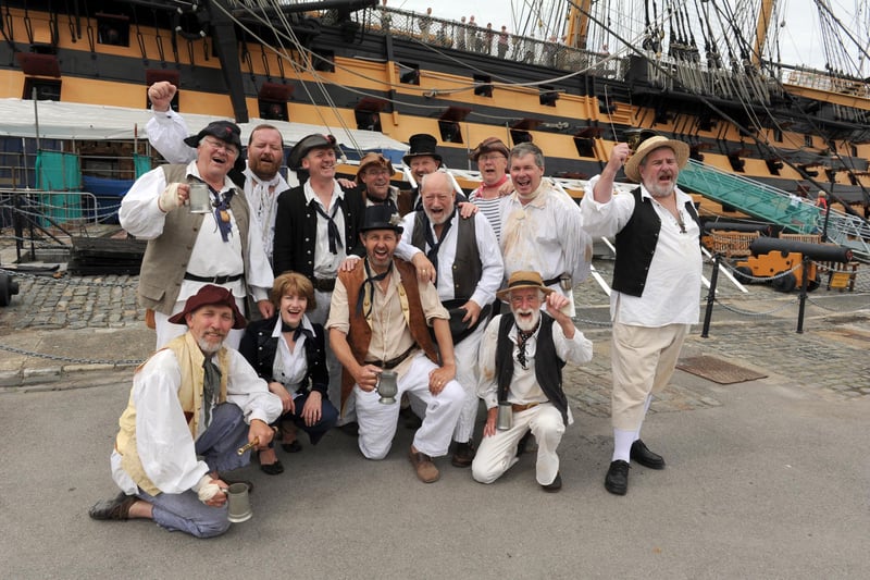 Navy Days 2010 at the Portsmouth Naval Base. Pictured is the Exmouth Shanty Men 30th July 2010. Picture: Paul Jacobs 102427-23