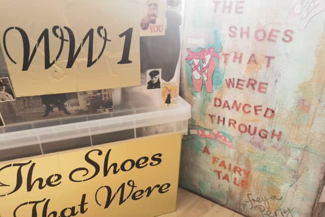 Rachel Goodall, from Milton, aims to bring some fun back into care homes with her boxes full of activities. Pictured: One of the many themed boxes Rachel has created