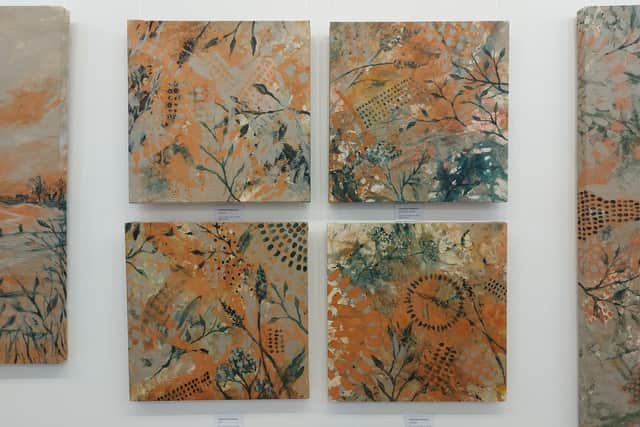 The Unhooked exhibition at Yellow Edge Gallery. Artworks by Charlotte Hampson